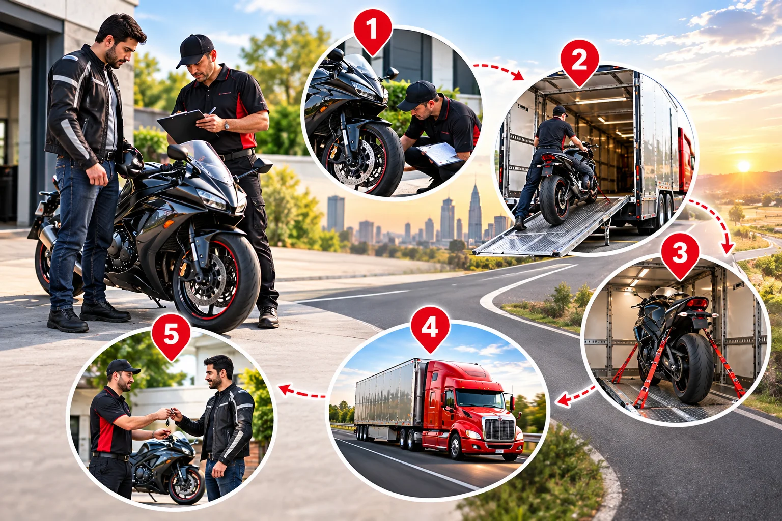 Door To Door Motorcycle Transport Service